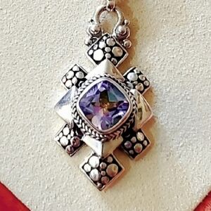 925 Sterling Silver Quartz Pendant‎